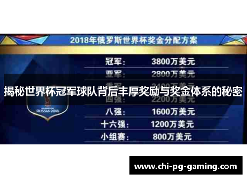 揭秘世界杯冠军球队背后丰厚奖励与奖金体系的秘密