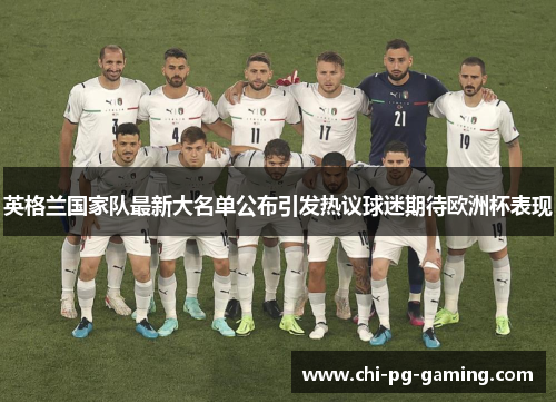 英格兰国家队最新大名单公布引发热议球迷期待欧洲杯表现