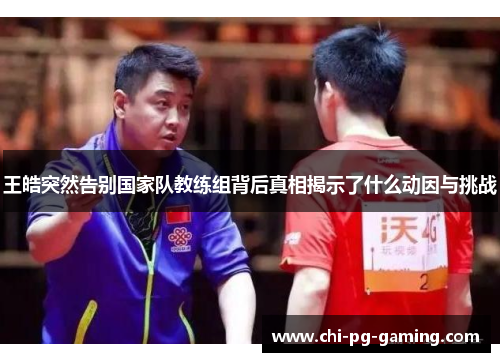 王皓突然告别国家队教练组背后真相揭示了什么动因与挑战